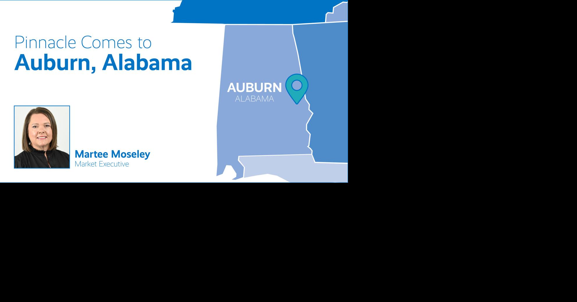Pinnacle Financial Partners enters Auburn, Ala. with veteran banker Martee Moseley as market executive