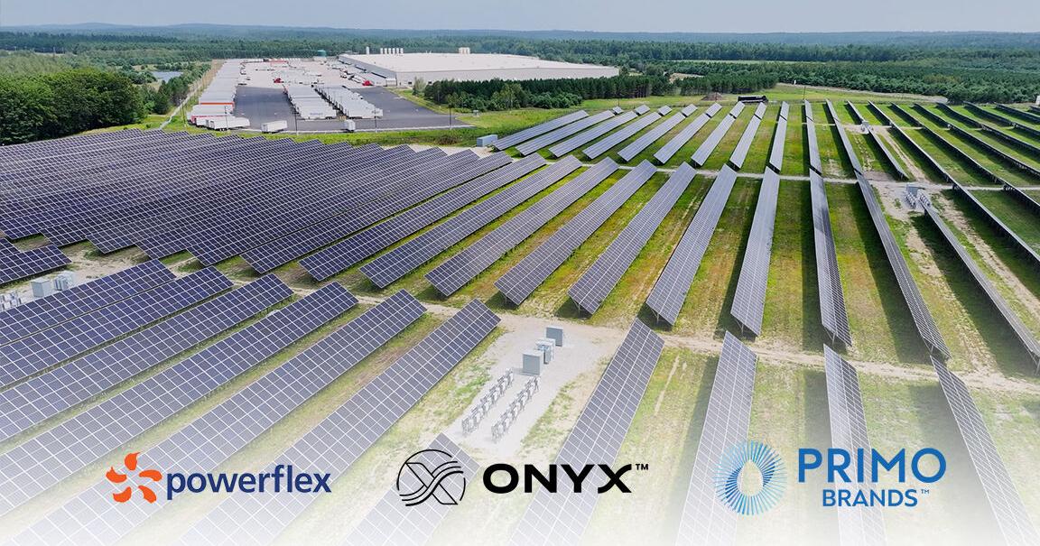Primo Brands, Onyx Renewables, and PowerFlex Energize 13 Megawatt Solar Project at Poland Spring Facility in Hollis, Maine