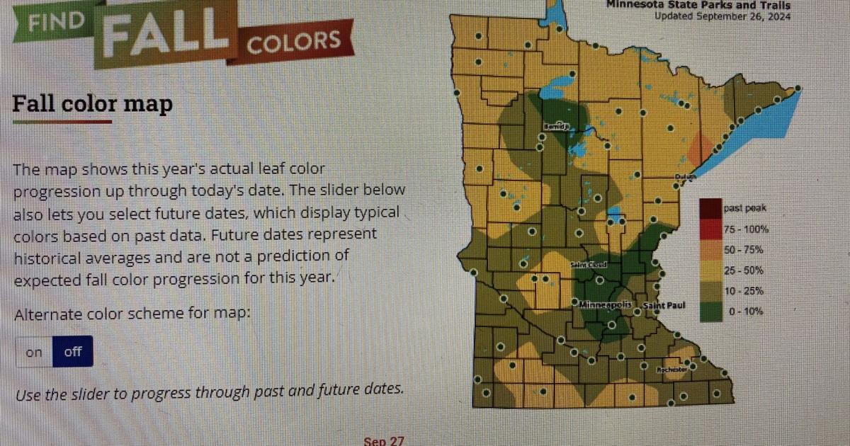 DNR map shows changing leaf colors across Minnesota | Local News ...