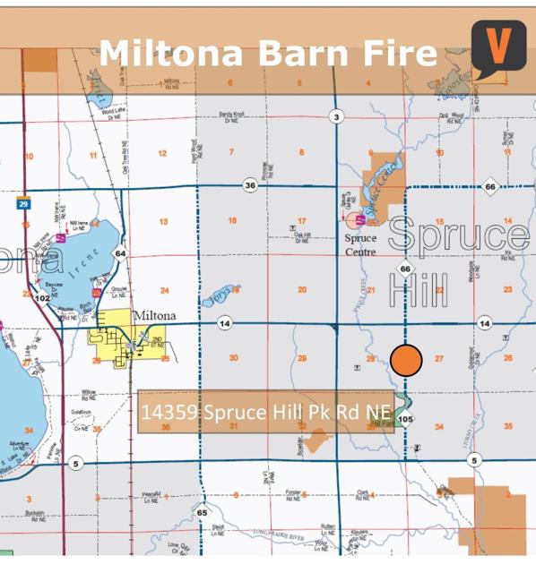 Barn Destroyed In Miltona Fire Local News Voiceofalexandria Com