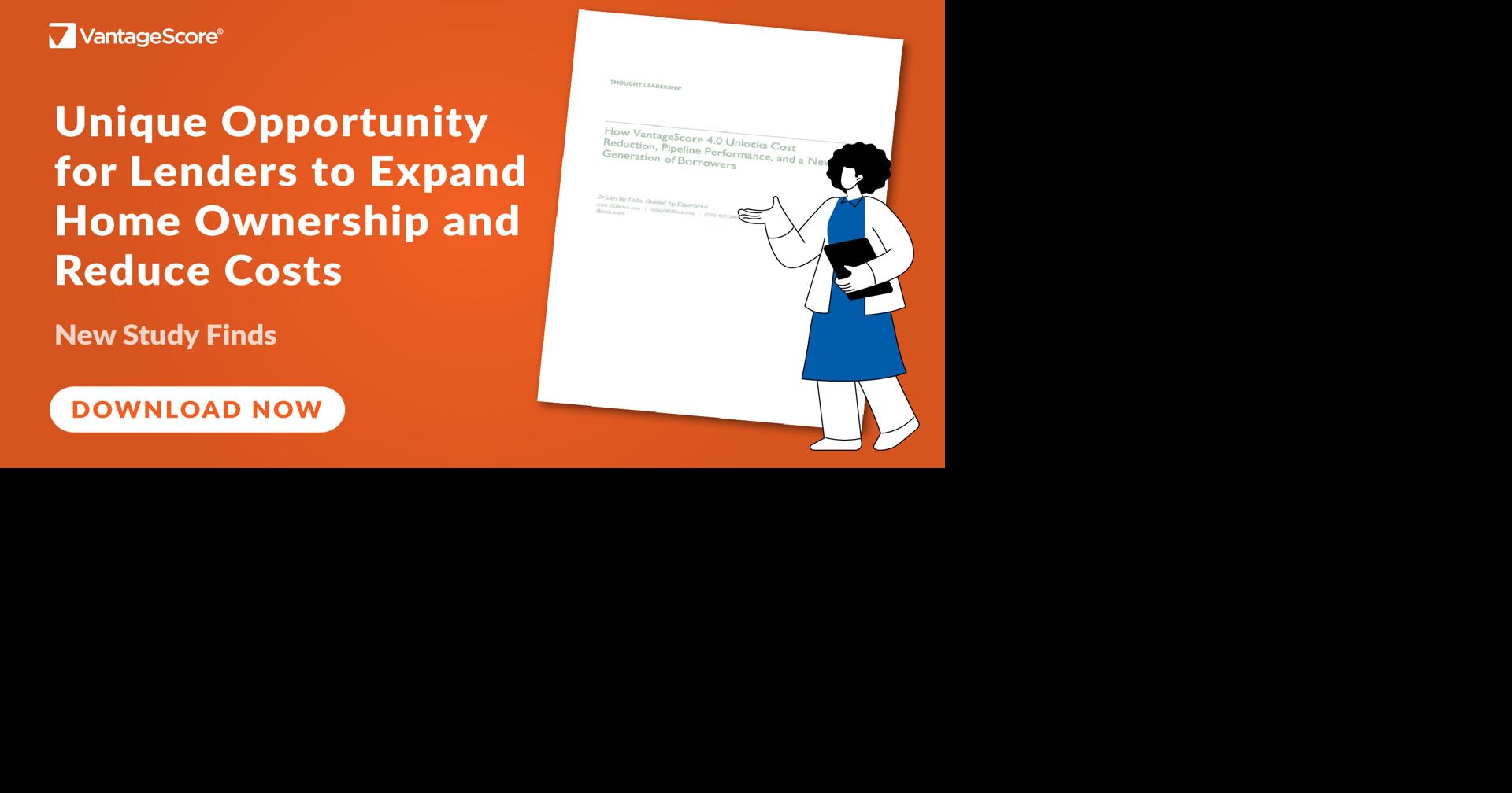 New Study Finds Mortgage Lenders Have a Unique Opportunity to Expand Home Ownership to More First-Time Buyers and Reduce Costs