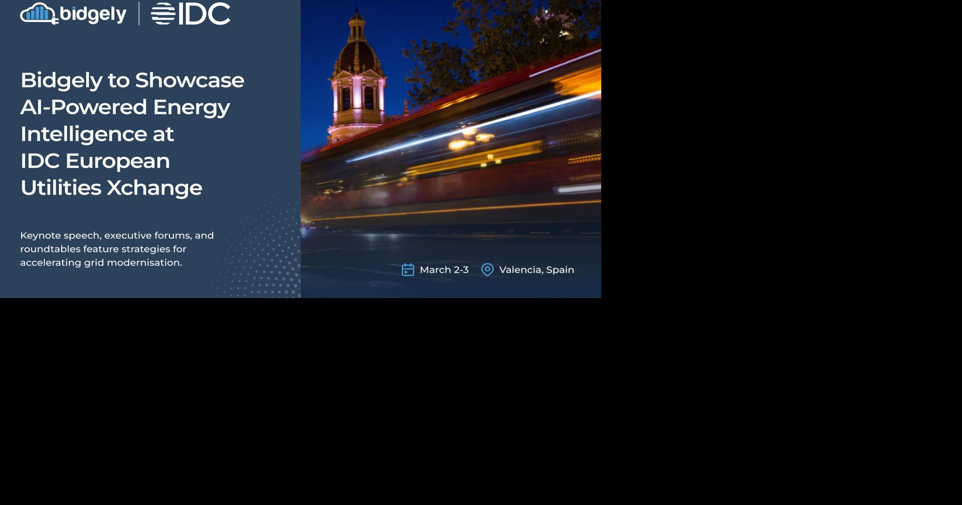 Bidgely to Showcase AI-Powered Energy Intelligence at IDC European Utilities Xchange