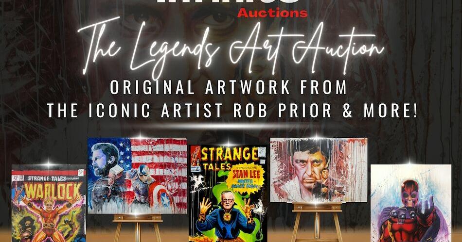 Medical Care Technologies' Infinite Auctions to Offer Original Art by Iconic Artist Rob Prior Signed by Stan Lee, Chris Evans, Al Pacino & More