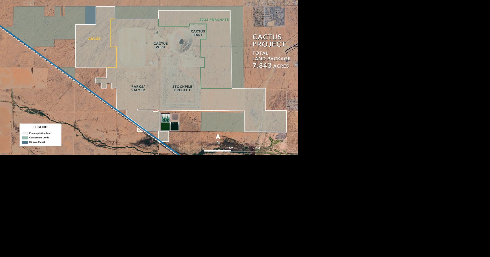 Arizona Sonoran Acquires Additional Land Necessary to Support the Anticipated Cactus Project Plan