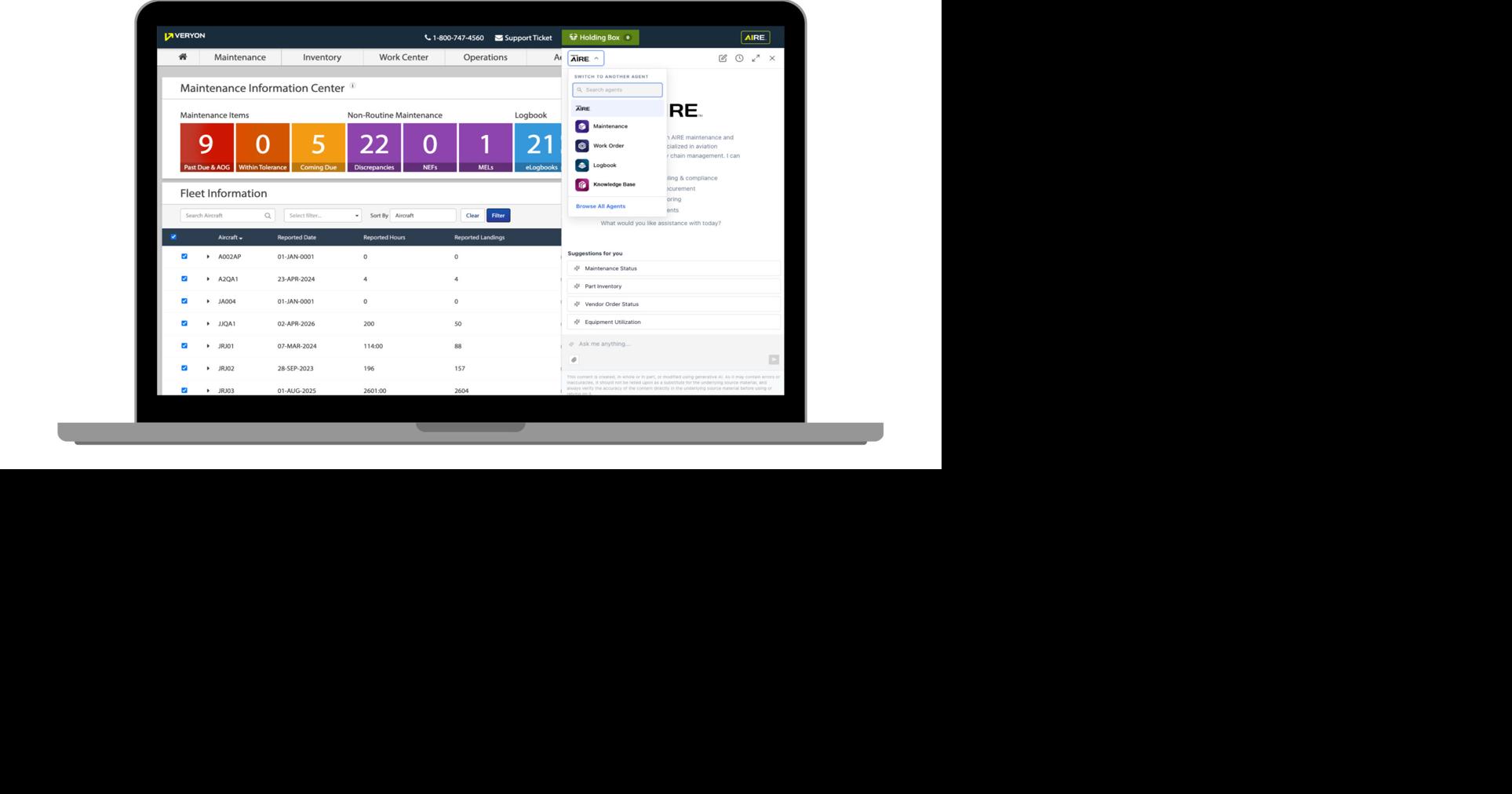 New AI Agents in Veryon Tracking Drive Faster, Smarter Aviation Maintenance