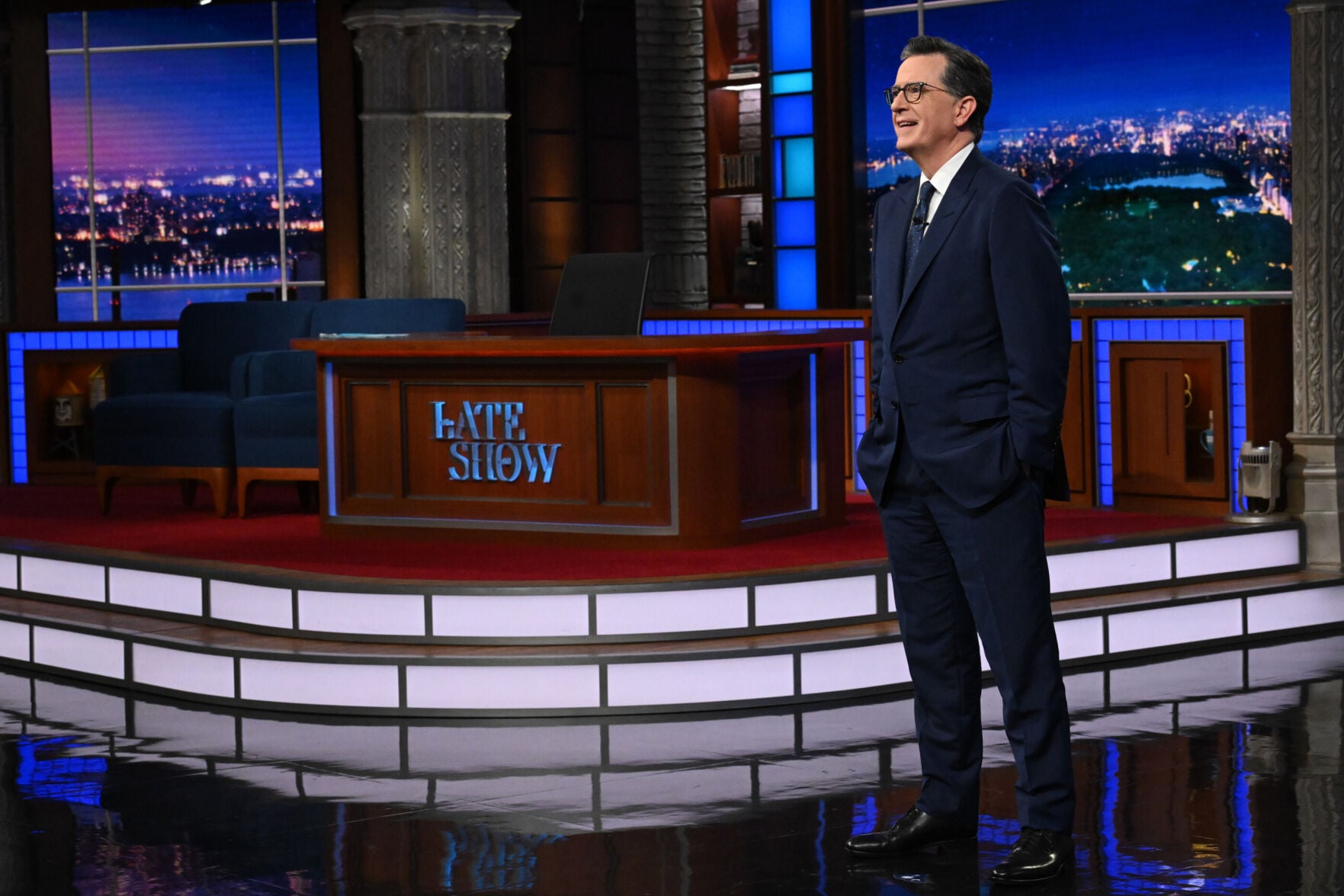 Stephen Colbert is back on TV on community access in Michigan along ...