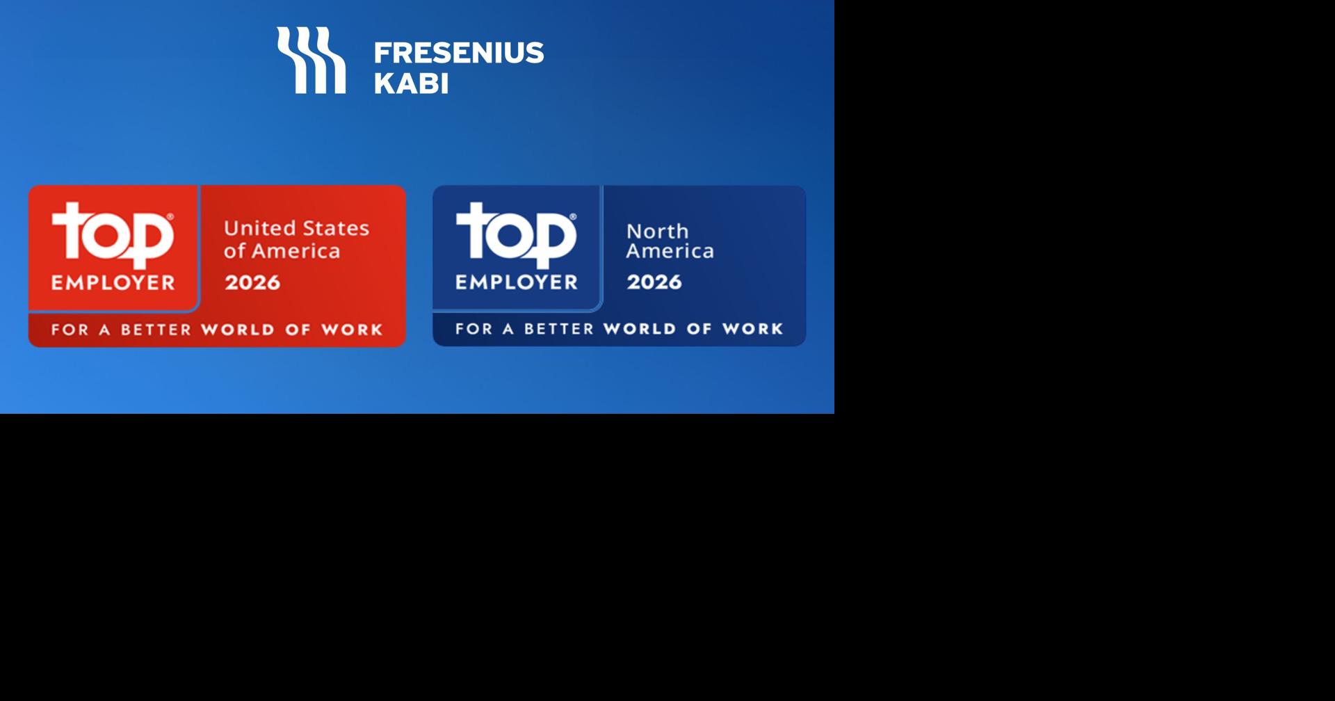 Fresenius Kabi Recognized as a Top Employer in the United States for the Fourth Consecutive Year