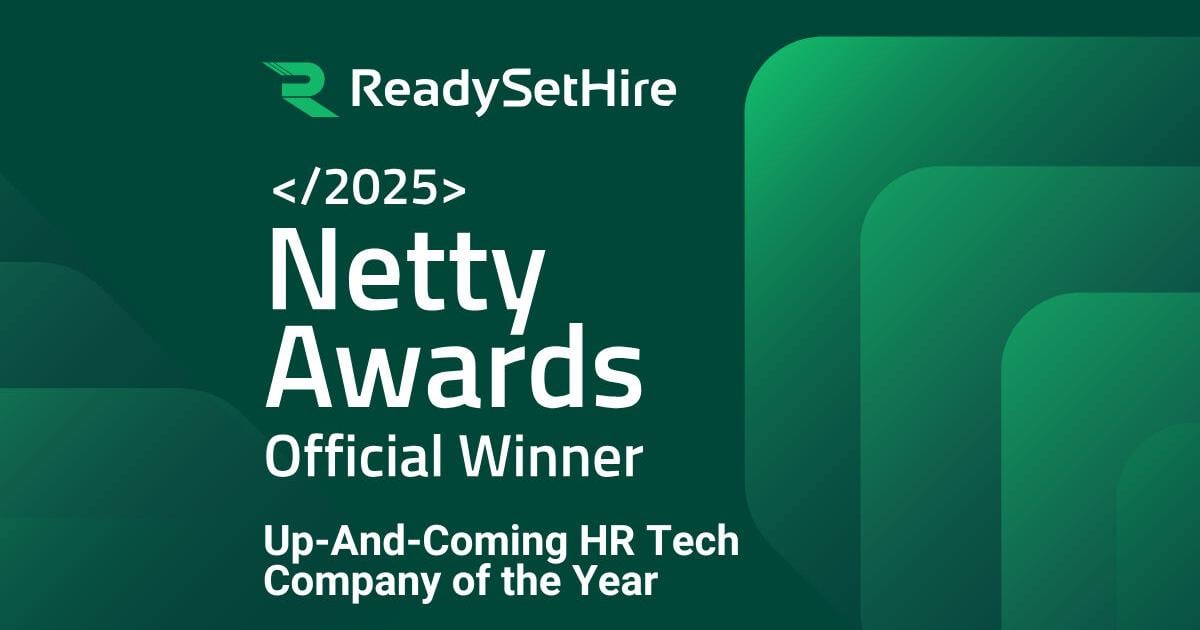 ReadySetHire Wins “Best Up-and-Coming HR Tech Company” in 2025 Netty Awards