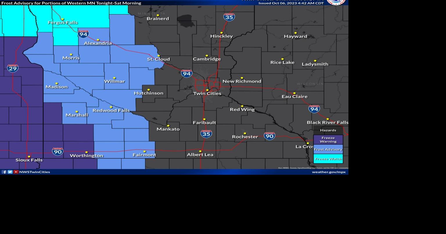 Frost Advisory in effect for Friday night into Saturday, more frost ...