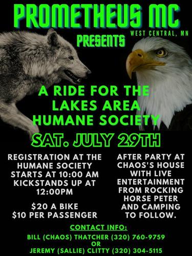3rd Annual Prometheus Bike Ride for the Lakes Area Humane Society ...