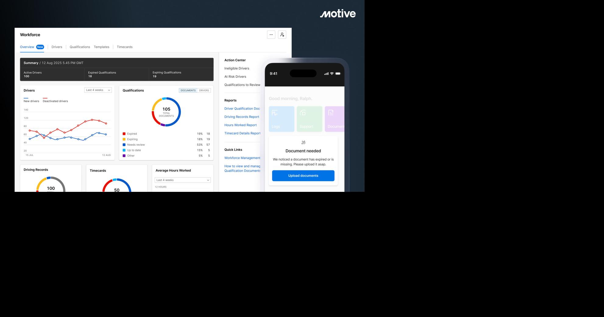 Motive Expands AI Platform to Automate Driver Qualification, Compliance and Workforce Records Management, Saving Teams from Time-Consuming Administrative Work