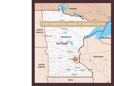 A crash on Thursday injuries two people in Wadena County | Local News ...