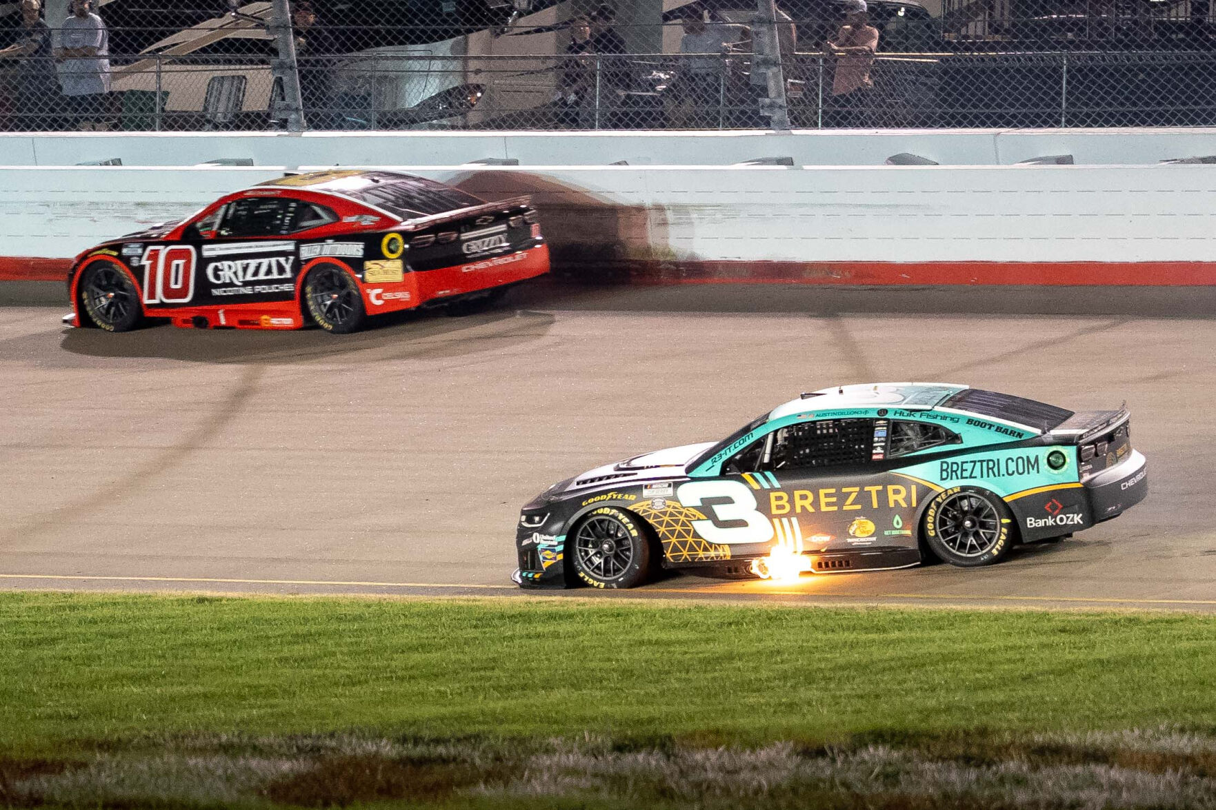 Denny Hamlin storms back from a pole-start penalty to win at