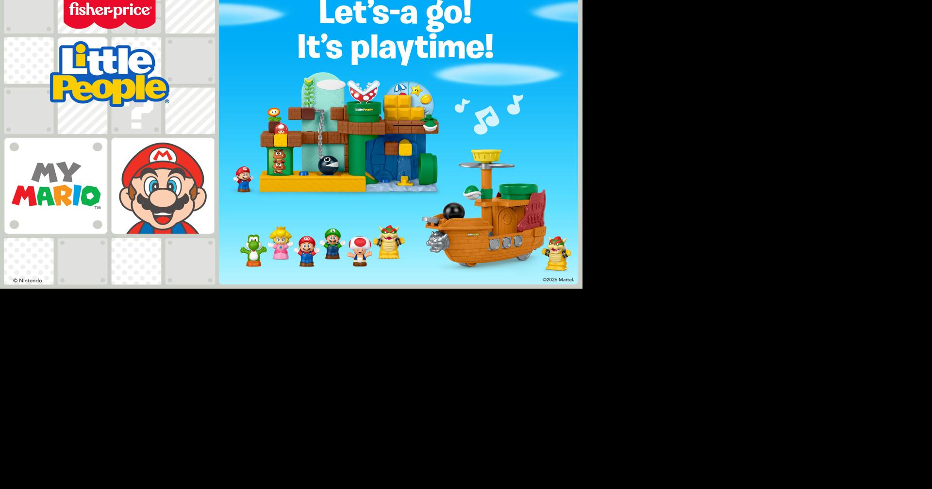 Mattel and Nintendo Power Up Playtime for Toddlers with Fisher-Price® Little People® My Mario™