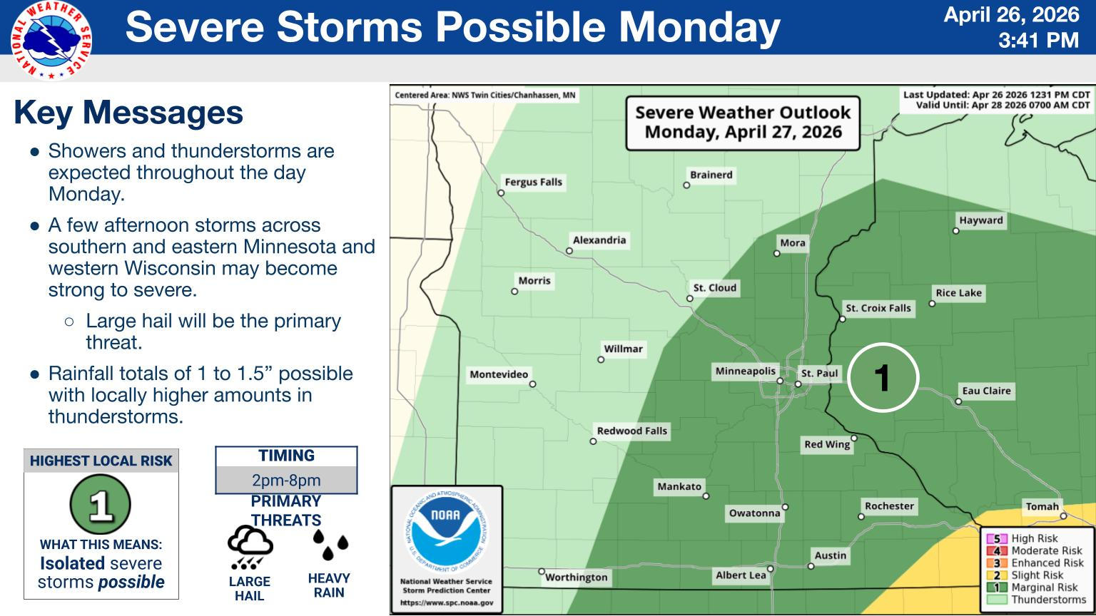 More rain and thunderstorms possible to kick off the work and school ...