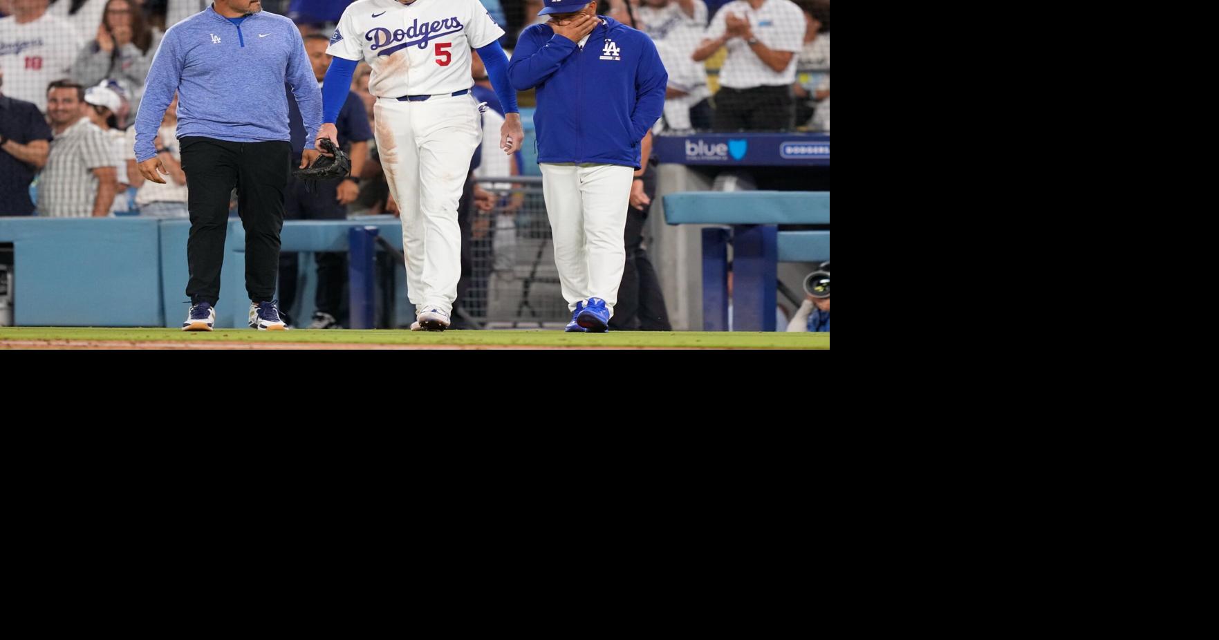 Freeman Avoids Major Injury in Scary Dugout Tumble