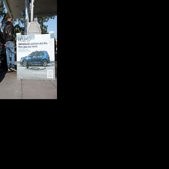 'Trump is an idiot': Californians fume over soaring petrol prices