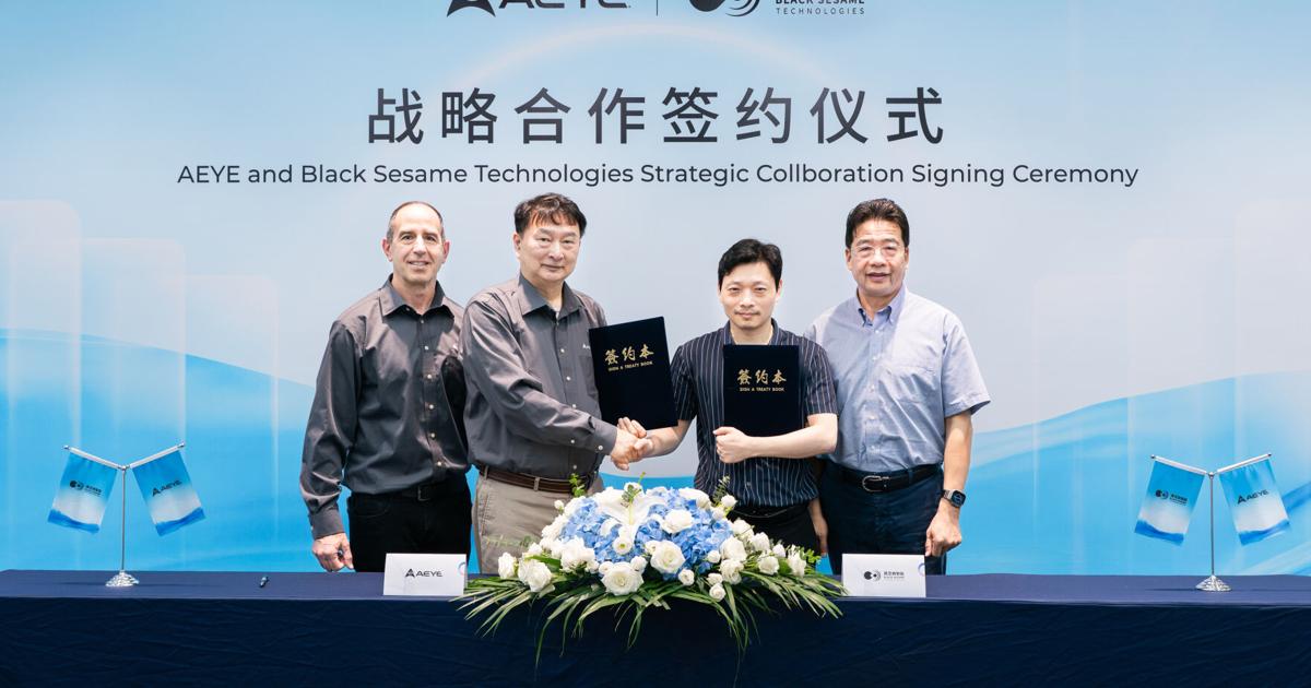 AEye and Black Sesame Technologies Sign Strategic Cooperation Agreement to Advance Autonomous Safety in China