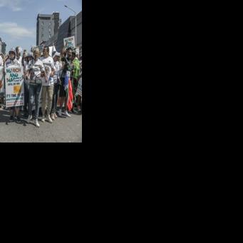 South Africa police clash with anti-immigrant protesters