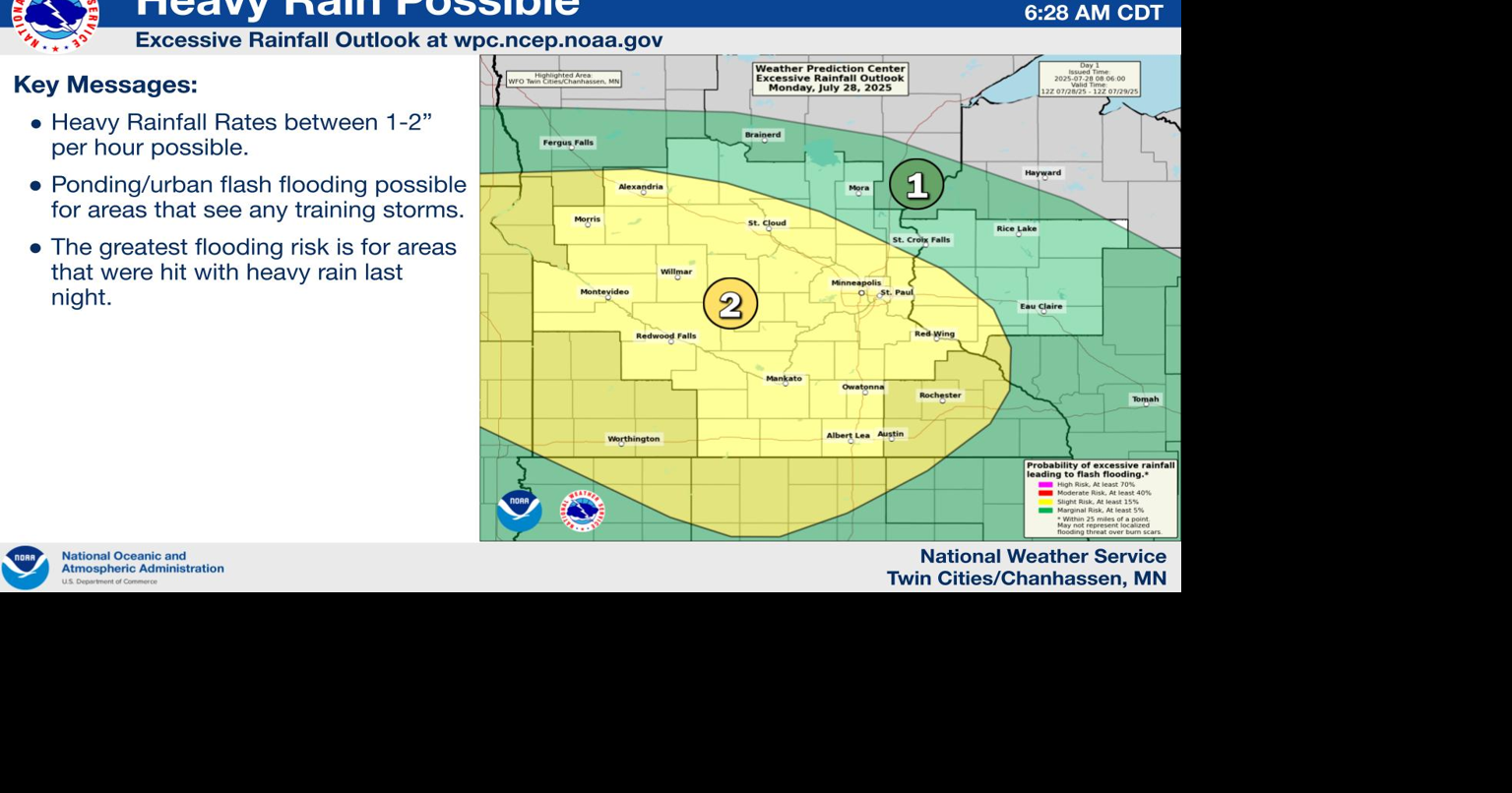 Heavy rain possible across the area late today (Monday) | Local News ...