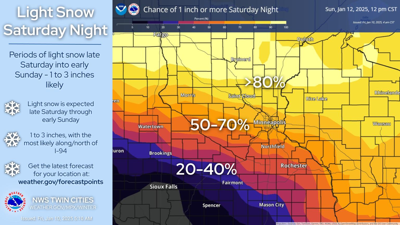 More snow possible over the weekend along with windy conditions Sunday ...