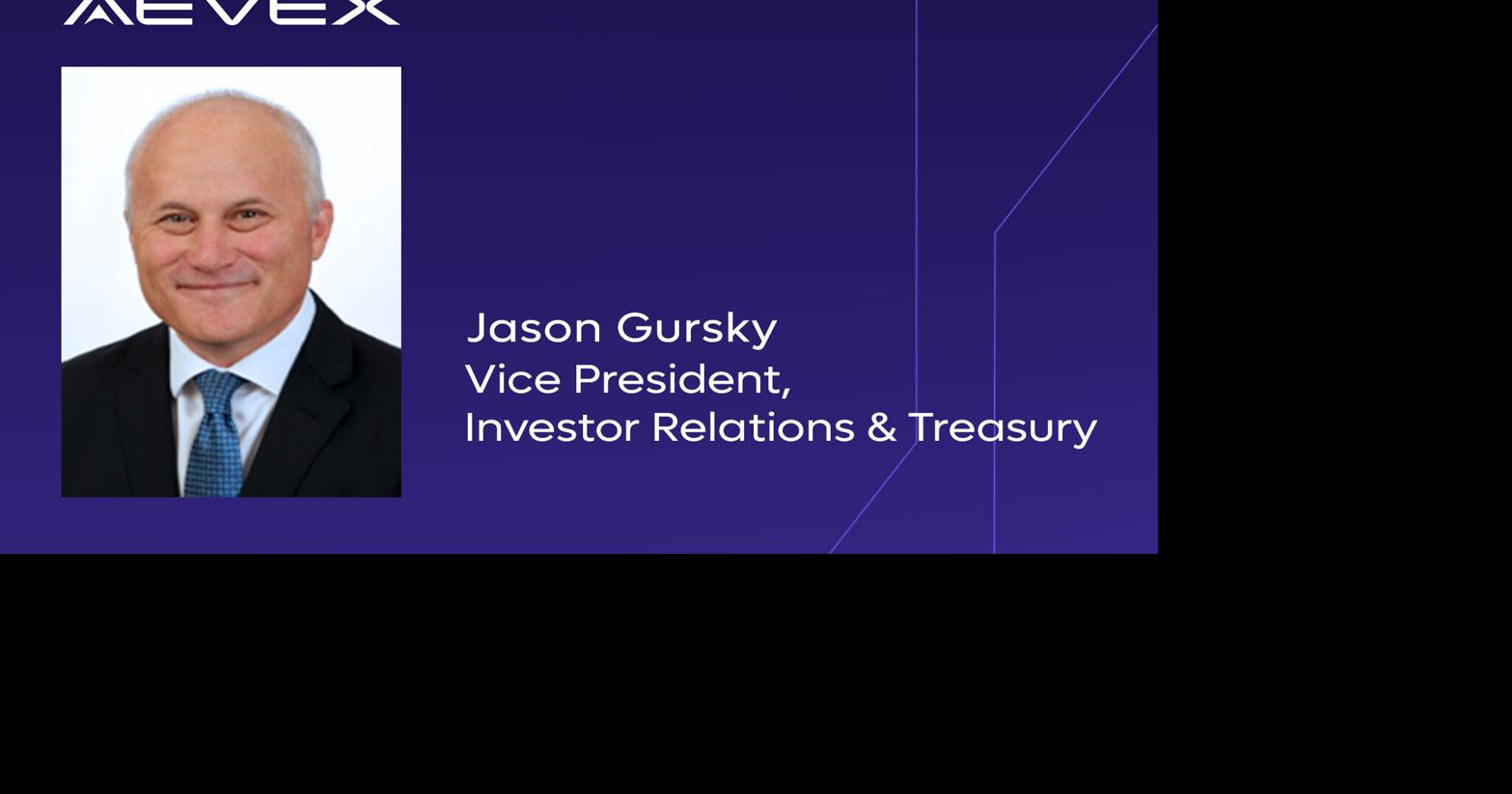 AEVEX Appoints Jason Gursky Vice President of Investor Relations and Treasury