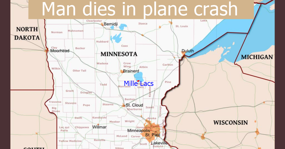 Man dies in plane crash in central Minnesota - Vimarsana News