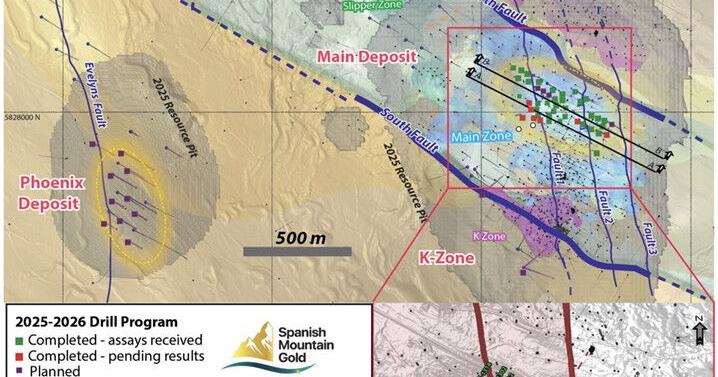 Spanish Mountain Gold Drilling Intersects 205.87 Metres Grading 0.58 G/T Gold, 142.00 Metres of 0.77 G/T Gold, and 69.40 Metres of 0.99 G/T Gold in Three Separate Drill Holes Containing Numberous Higher-Grade Sub-Intervals