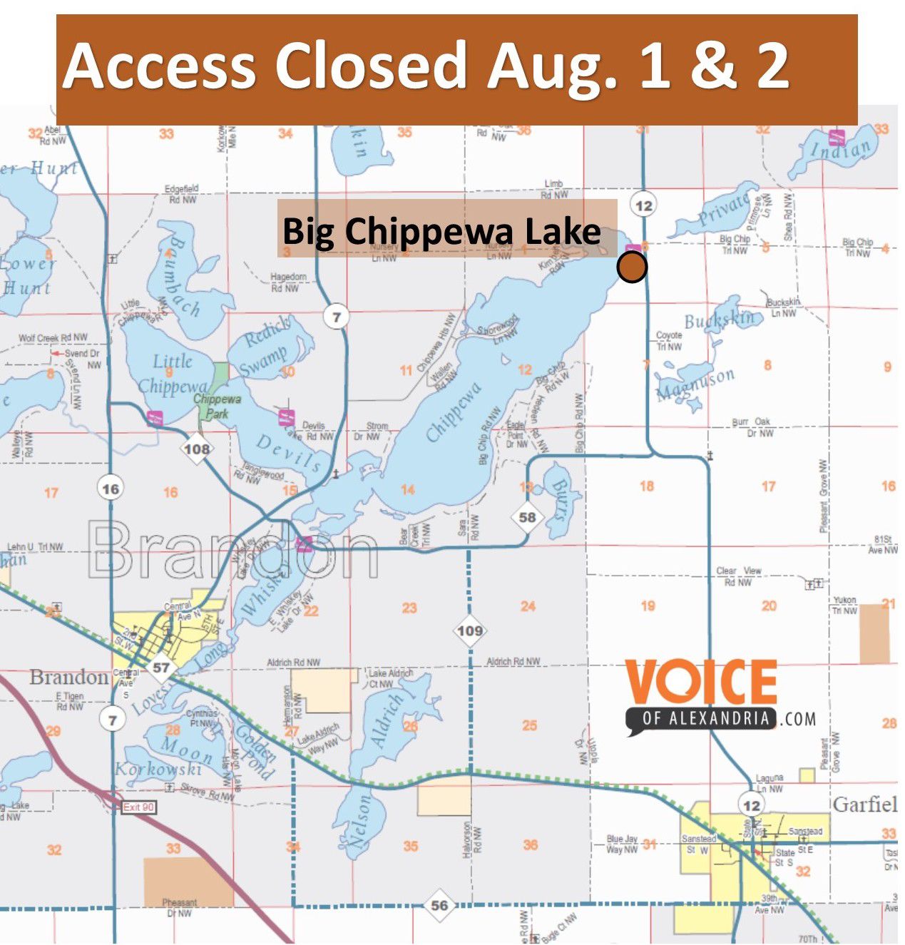 DNR to Close Big Chippewa Lake Access for Two Days Local News