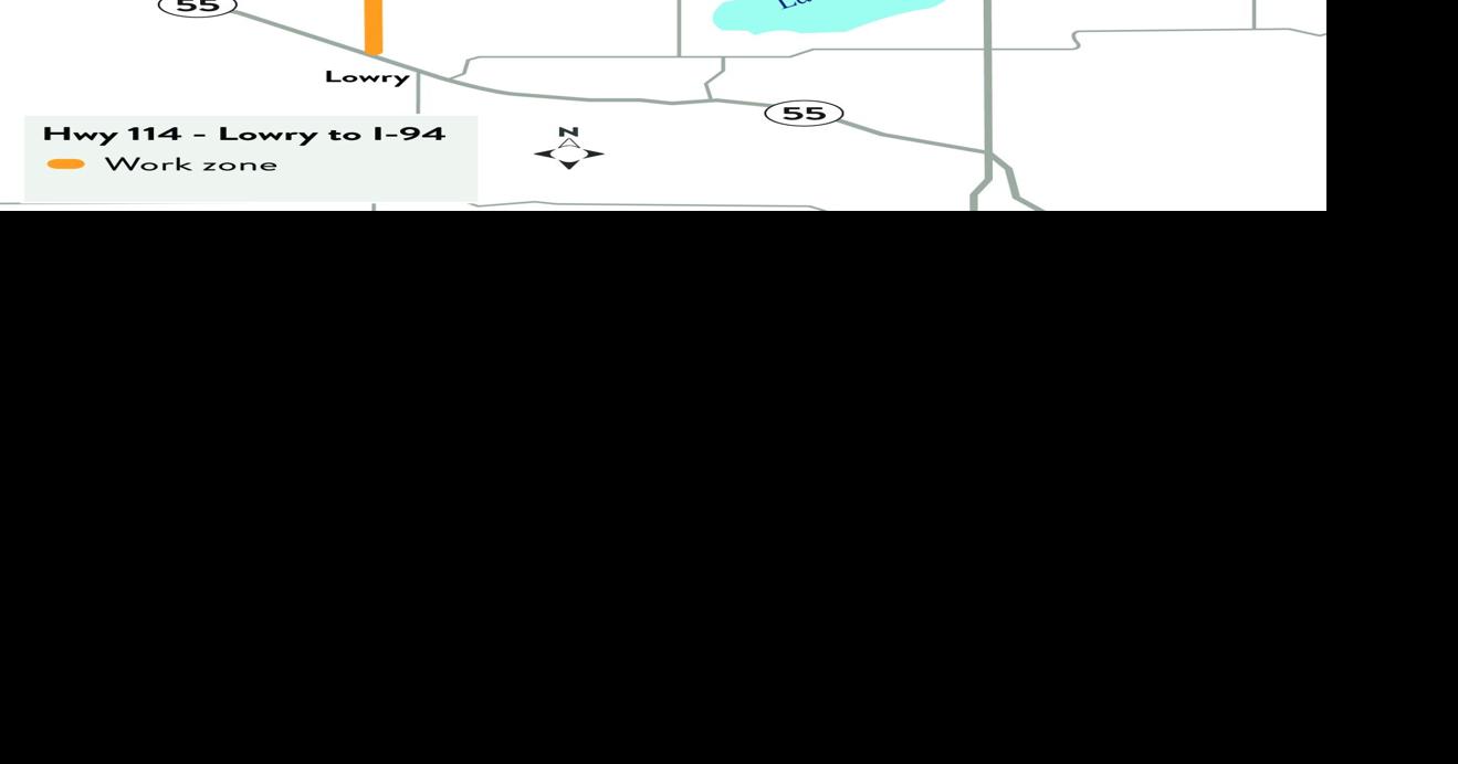 MnDOT to begin project to resurface Highway 114 near Lowry to I-94