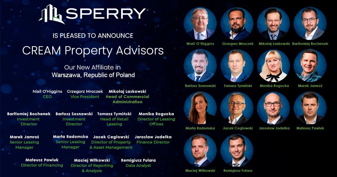 Sperry Expands into Europe with First European Affiliate - Cream Property Advisors