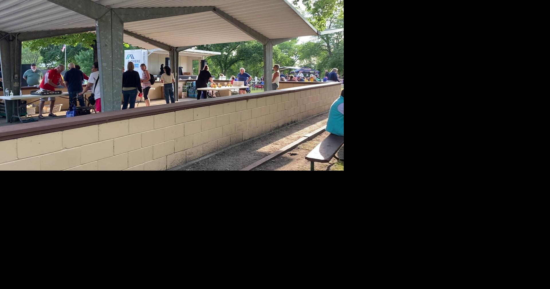 Hundreds came out for Community Night Out Tuesday night in Alexandria