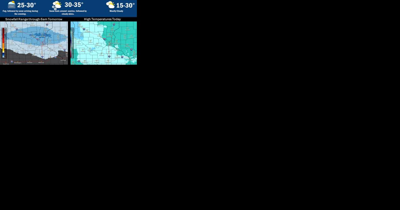 Accumulating snow to impact central and west central Minnesota tonight - Vimarsana News