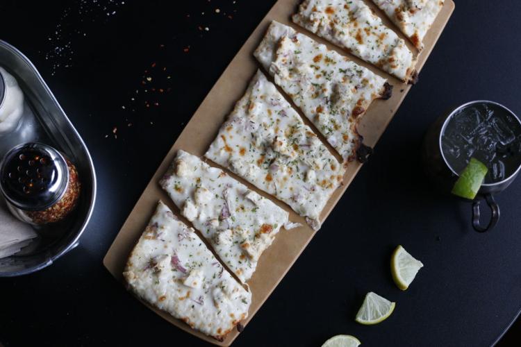 Eat this Garlic Chicken Flatbread paired with a Missouri Mule Food & Drink Vox Magazine
