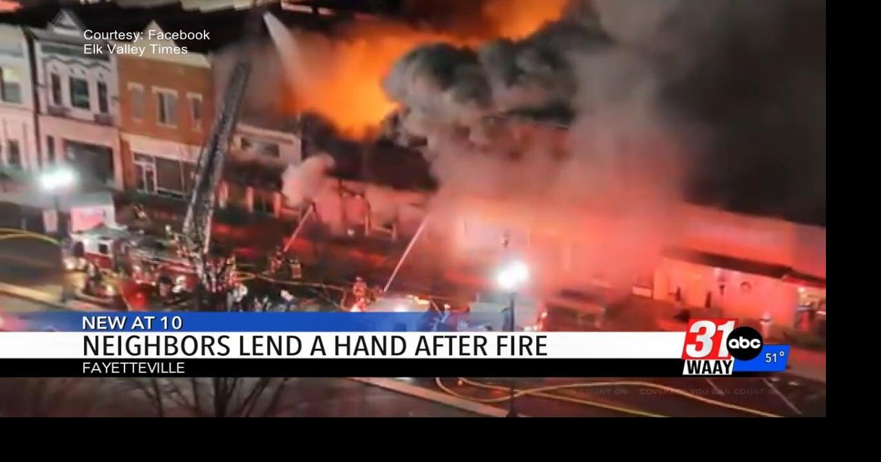 Community comes together to support one another after downtown Fayetteville fire