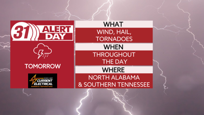 Tomorrow is a 31 alert day