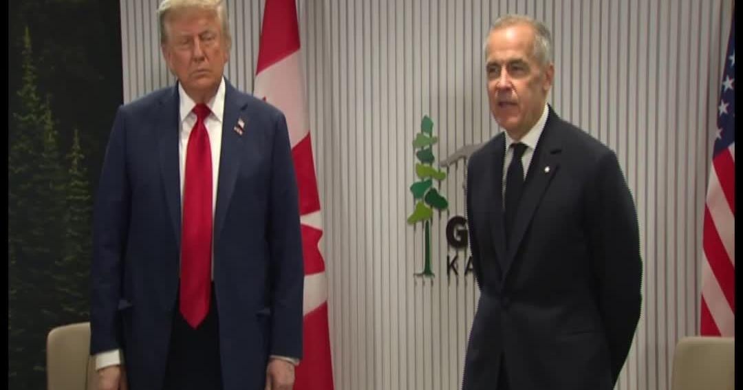 President Trump, Canada PM Carney chat at G7