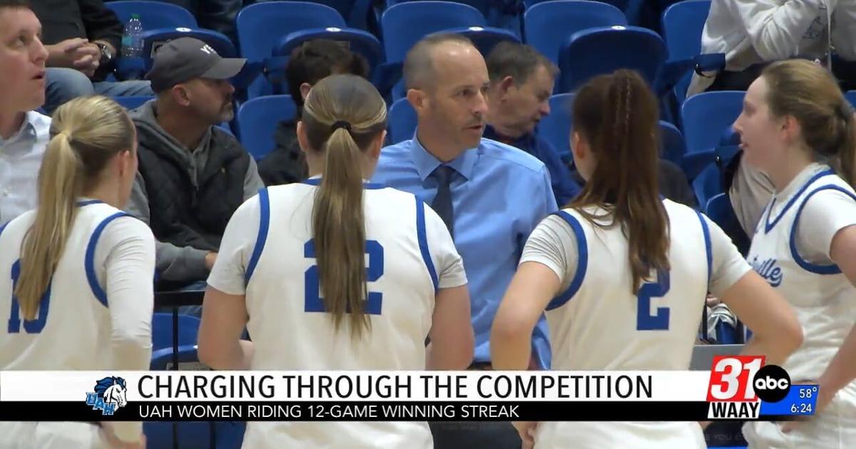 UAH charging through the competition: Chargers on record 12-game win streak