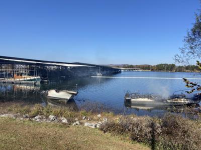 The scene at Goose Pond Marina