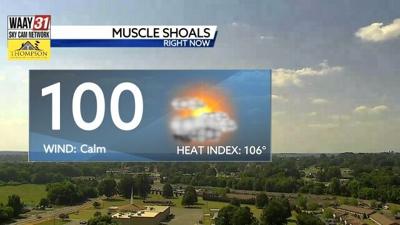 Muscle Shoals 100 degrees June 21