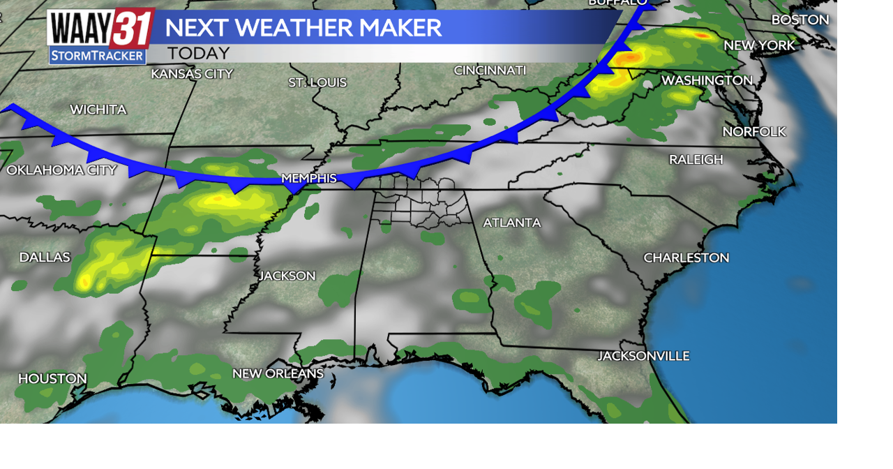 Showers and storms return today