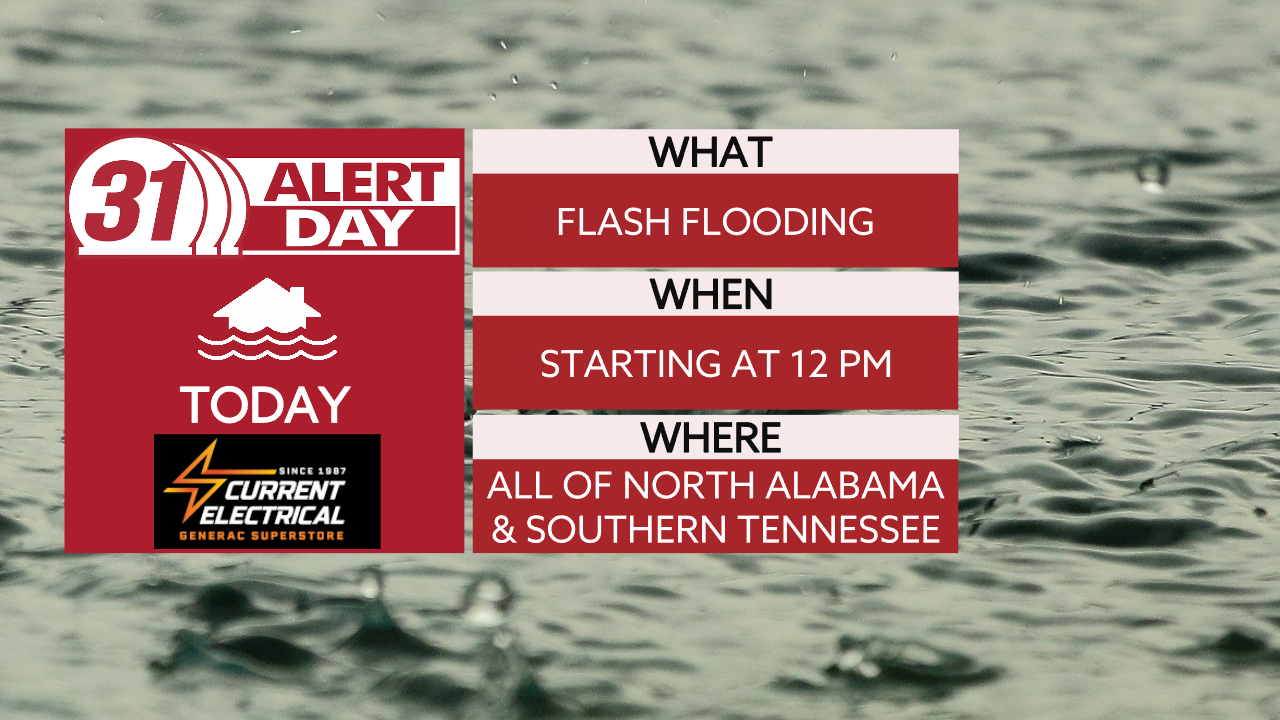 31 Alert Day In Effect Ahead Of Flash Flooding And Inches Of Rain ...