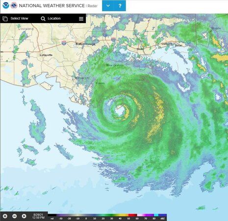 Category 4 Ida nearing the Louisiana Coast