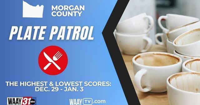 Morgan County restaurant inspection scores for Dec. 29 - Jan. 3