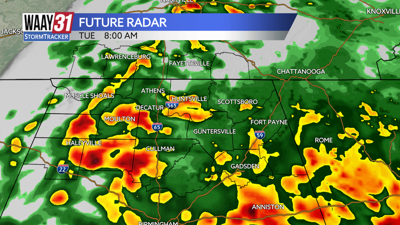 Wet start to the day on Tuesday