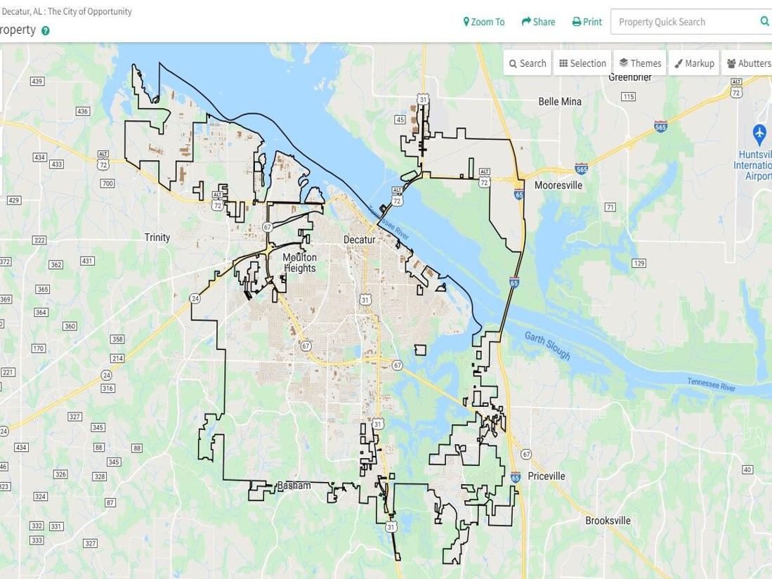 Decatur Al City Limits Map Decatur Announces Updated Mapping System For Residents | News | Waaytv.com