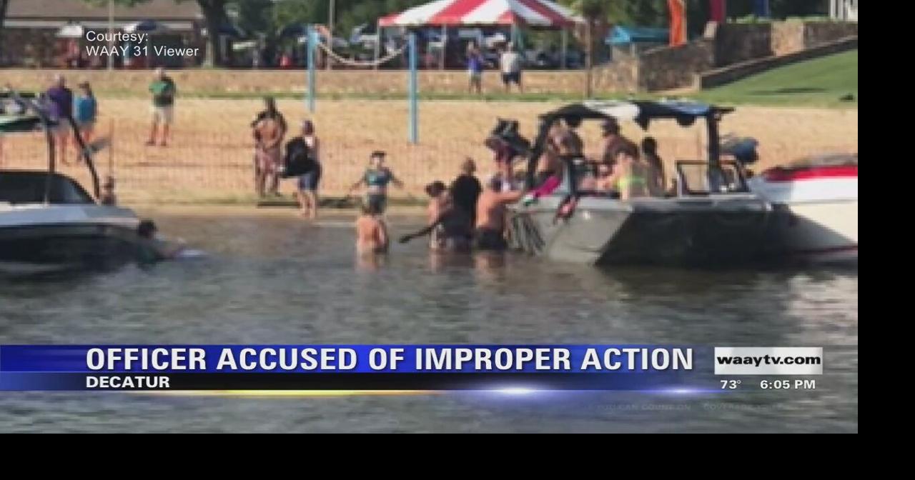 Decatur officer accused of improper action during Point Mallard arrests Video