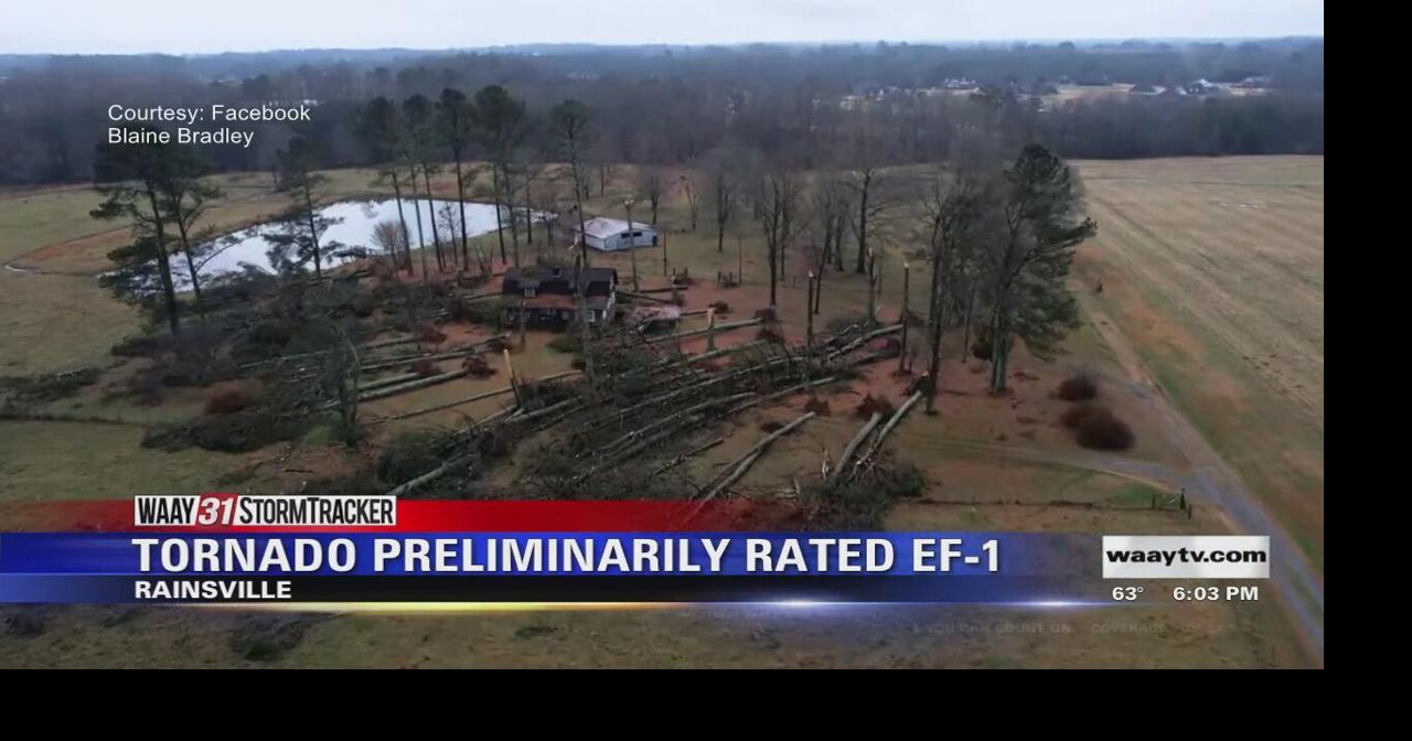 Rainsville Tornado Preliminarily Rated EF1 Video