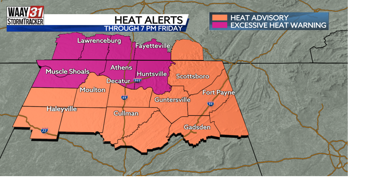 Heat and humidity continue in North Alabama News