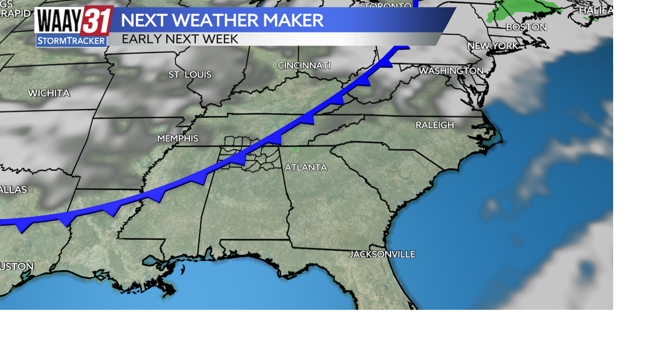 Another fall cold front arrives next week | News | waaytv.com